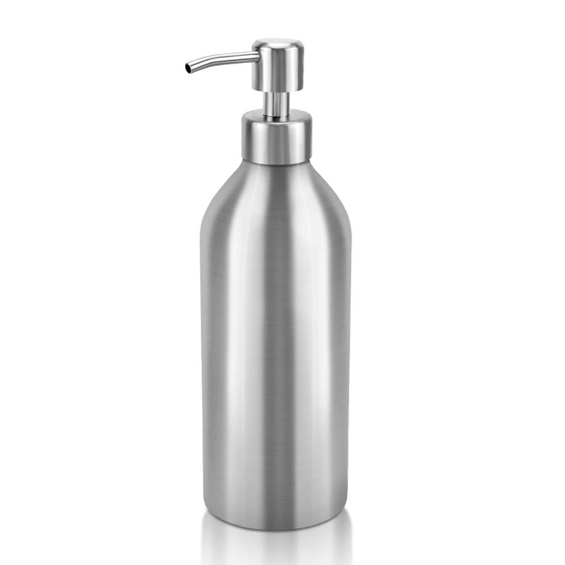 HEXTEK Large Dish Soap Dispenser - 25.5Oz Countertop Brushed Stainless Steel Soap Bottle with Anti-Rust Leakproof Pump, Hand Liquid Soap Dispenser for Bathroom & Kitchen - Image 1